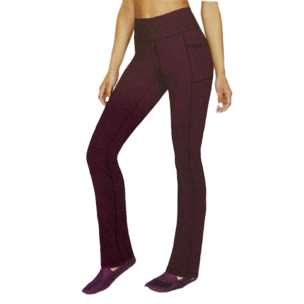 Skechers GO WALK High-Waisted Leggings Full-Length With Side Pockets – Deep Plum